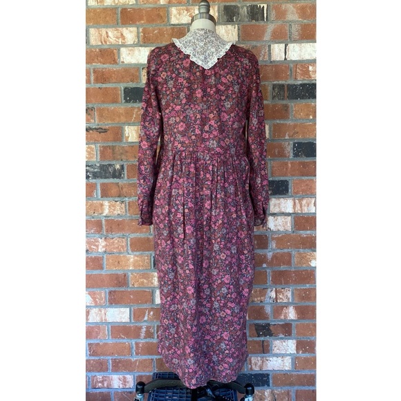 Vintage Laura Ashley Floral Boho Lace Button Up Maxi Dress ✨ Final Price ✨ - Picture 5 of 12